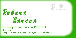 robert marcsa business card